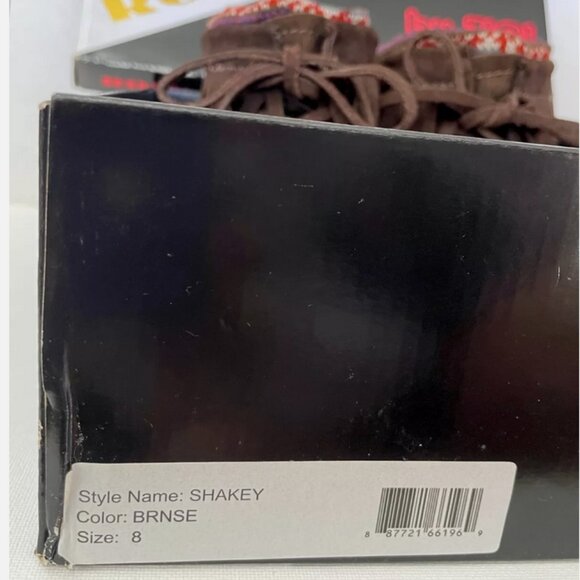 ROCK & CANDY SHAKEY FAUX SUEDE MOCCASINS ANKLE BOOTS SLIP ONS SHOES WOMENS 8 - Picture 10 of 13